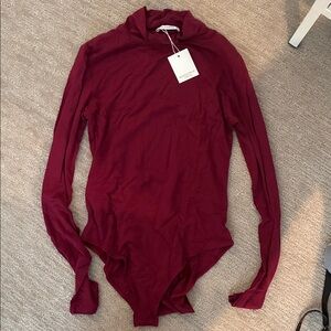 Wilfred Deep Red Long Sleeve Bodysuit